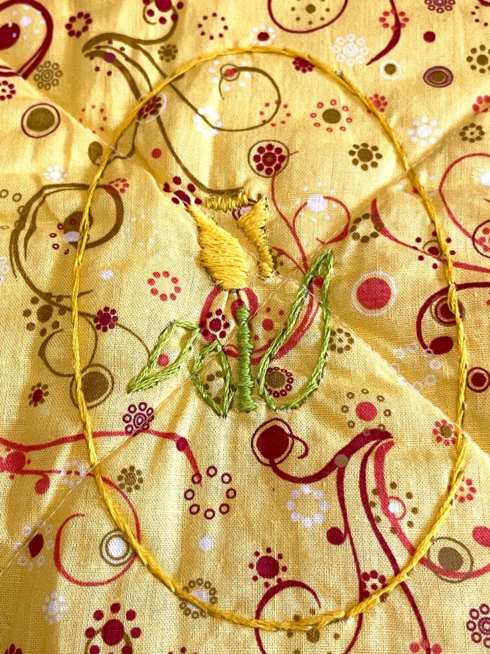 Handmade Quilt Whimsical Colorful Hand Embroidered Lap Child